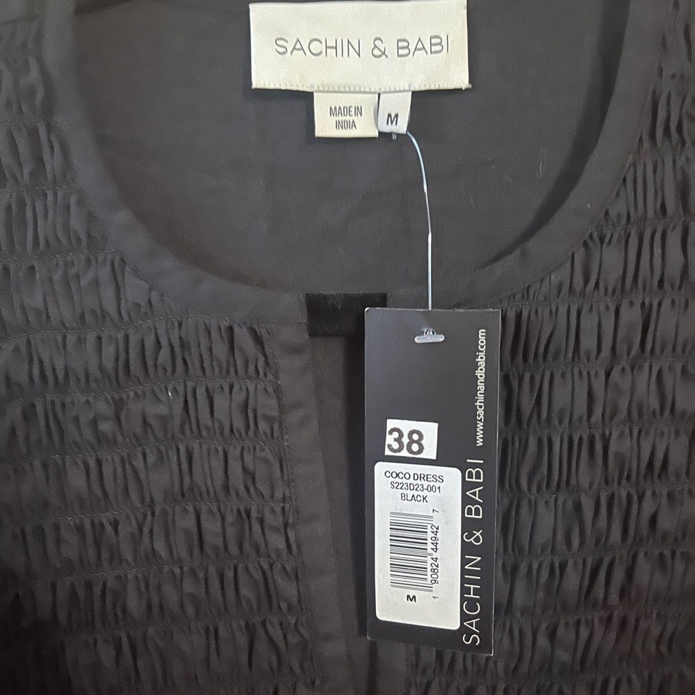 Sachin and Babi Black Embroidered Dress - Picture 4 of 6